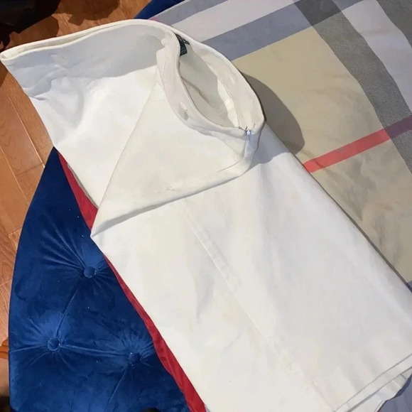 Lauren Ralph Lauren Ivory high waisted Midi skirt Sz 6 - Picture 9 of 11